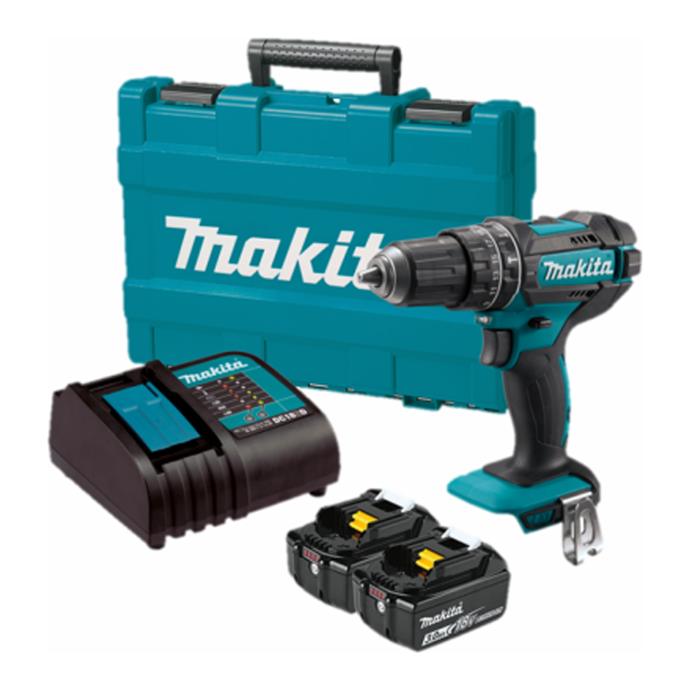 Makita DHP482SFX7 Li-Ion Cordless Hammer Driver Drill 18V 13MM with Accessories Set 101Pcs Secondary image
