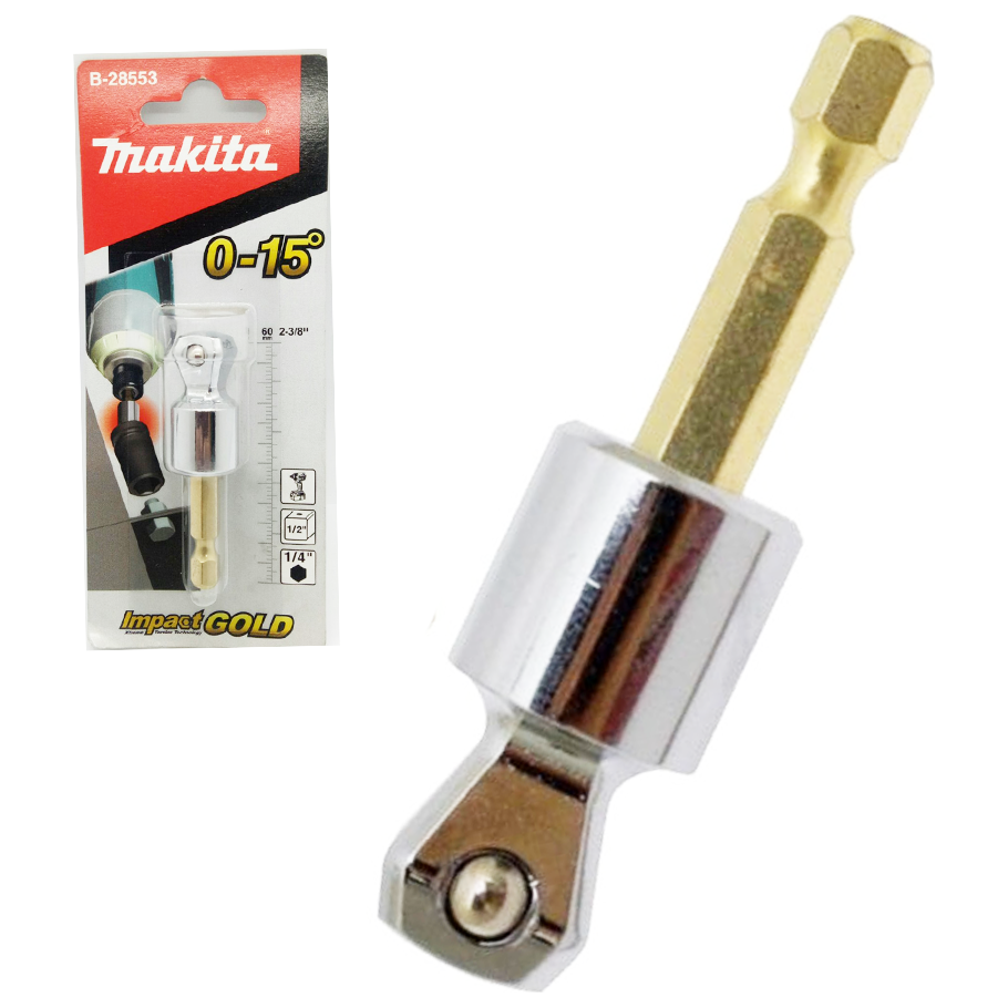Makita B-28553 Impact Gold Tilt Socket Adapter 1/4" Hex | Makita by KHM Megatools Corp. Main image