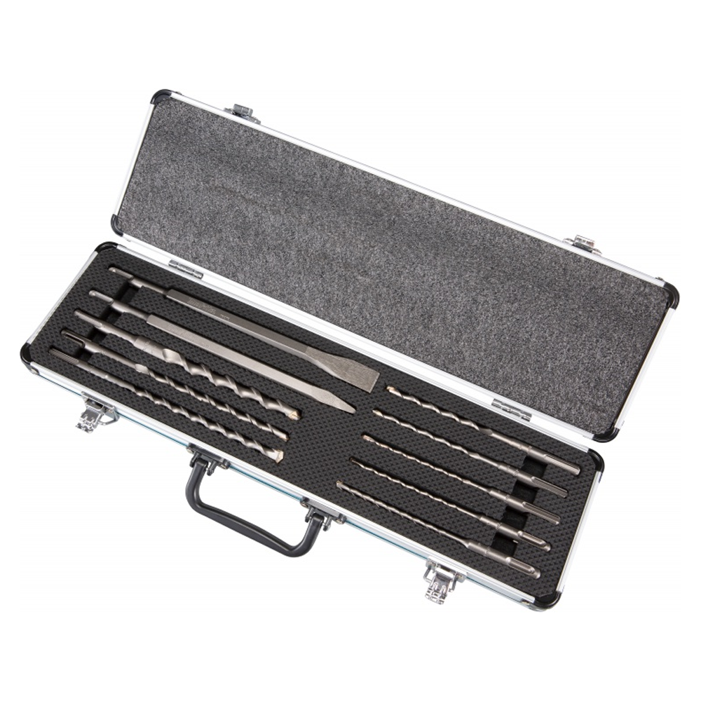 Makita D-70904 TCT SDS-Plus Drill Bit & Chisel Set with Aluminum Case 10Pcs | Makita by KHM Megatools Corp. Main image