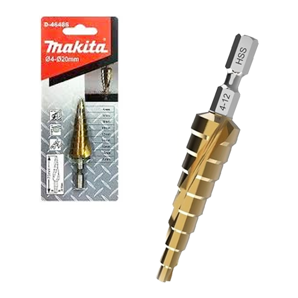 Makita D-46470 Step Drill Bit 1/4" 4-12mm | Makita by KHM Megatools Corp. Main image