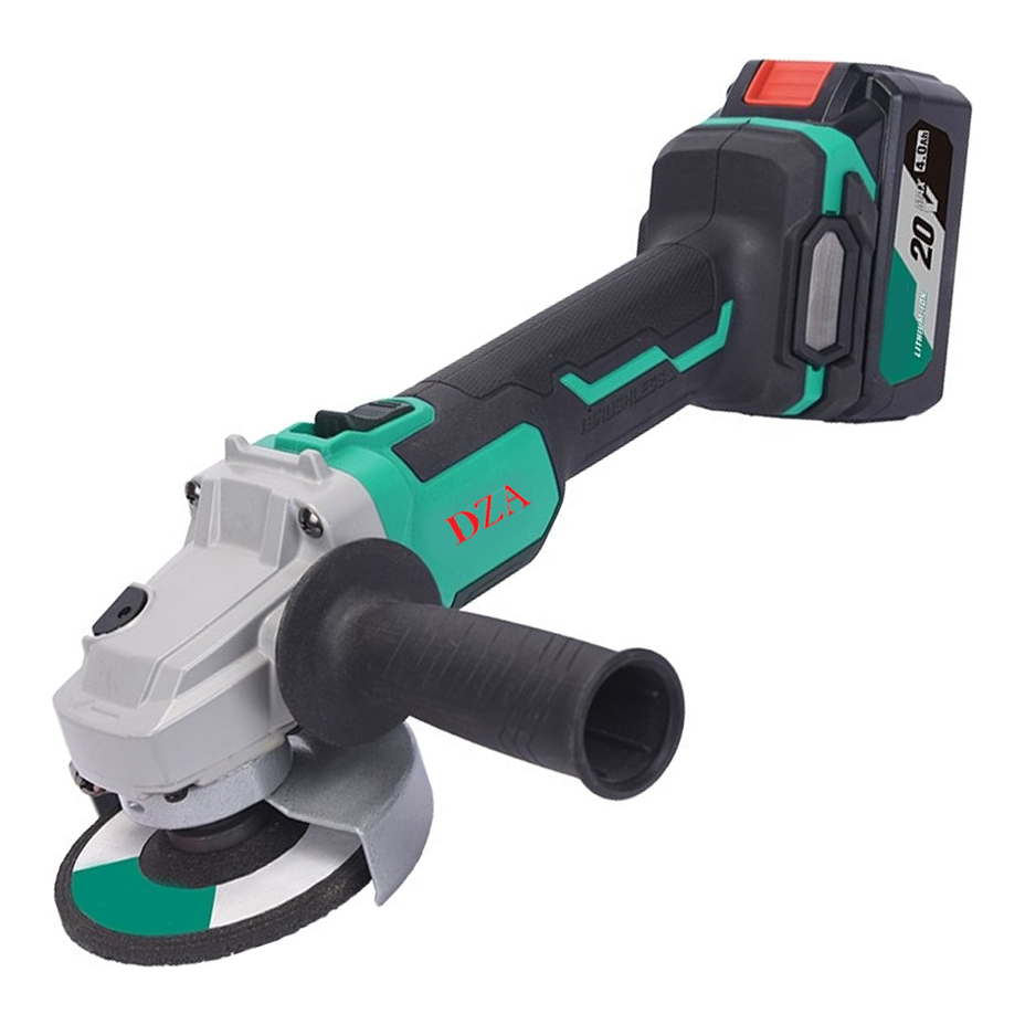 DZA ADSM03-100 EM Brushless Cordless Angle Grinder 4" 20V Kit | DZA by KHM Megatools Corp. Main image