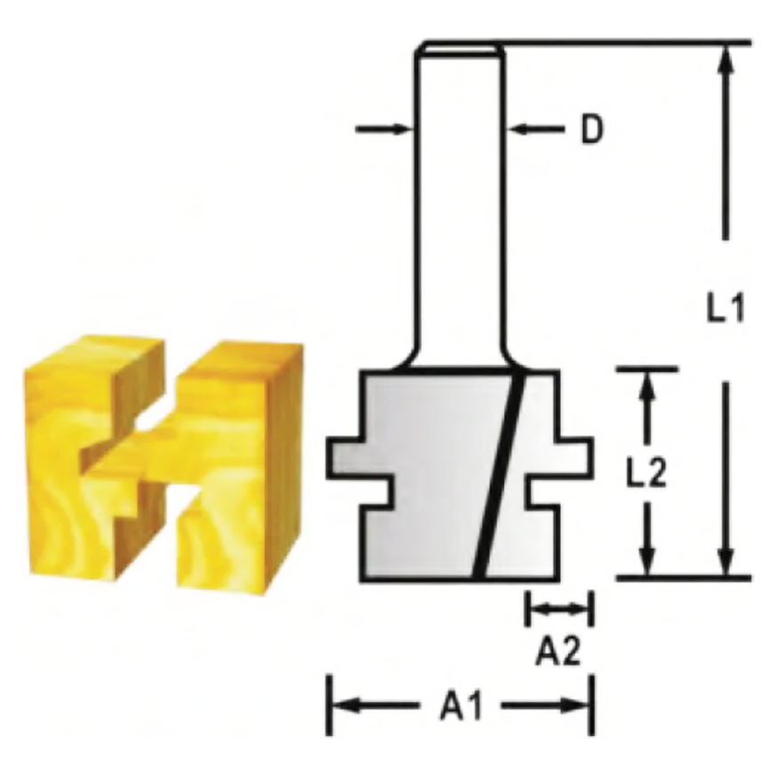 Makita RBIT 532411 TCT Tongue and Groove Router Bit 1/2" | Makita by KHM Megatools Corp. Main image