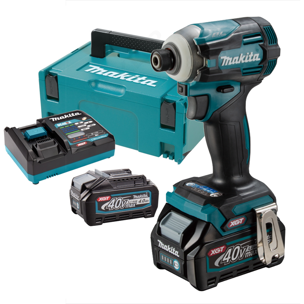 Makita TD001GM201 Cordless Brushless Impact Driver 220Nm 40V XGT 4.0Ah [Kit] | Makita by KHM Megatools Corp. Main image