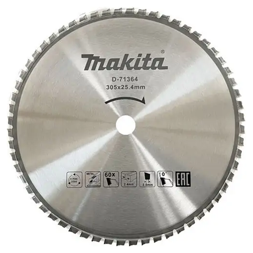 Makita D-71364 TCT Circular Saw Blade for Mild Steel 12"x60T | Makita by KHM Megatools Corp. Main image