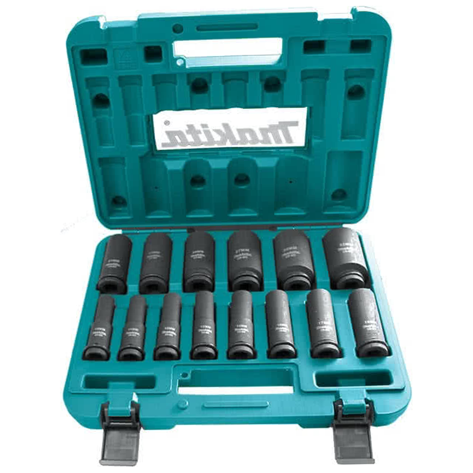 Makita B-52308 1/2" Drive Impact Deep Socket Set 14Pcs | Makita by KHM Megatools Corp. Main image