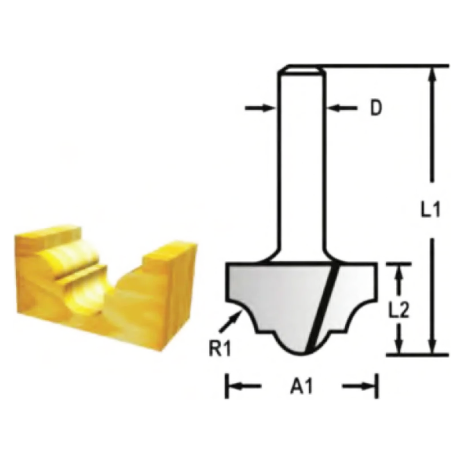 Makita RBIT 234021 TCT Classical Router Bit | Makita by KHM Megatools Corp. Main image