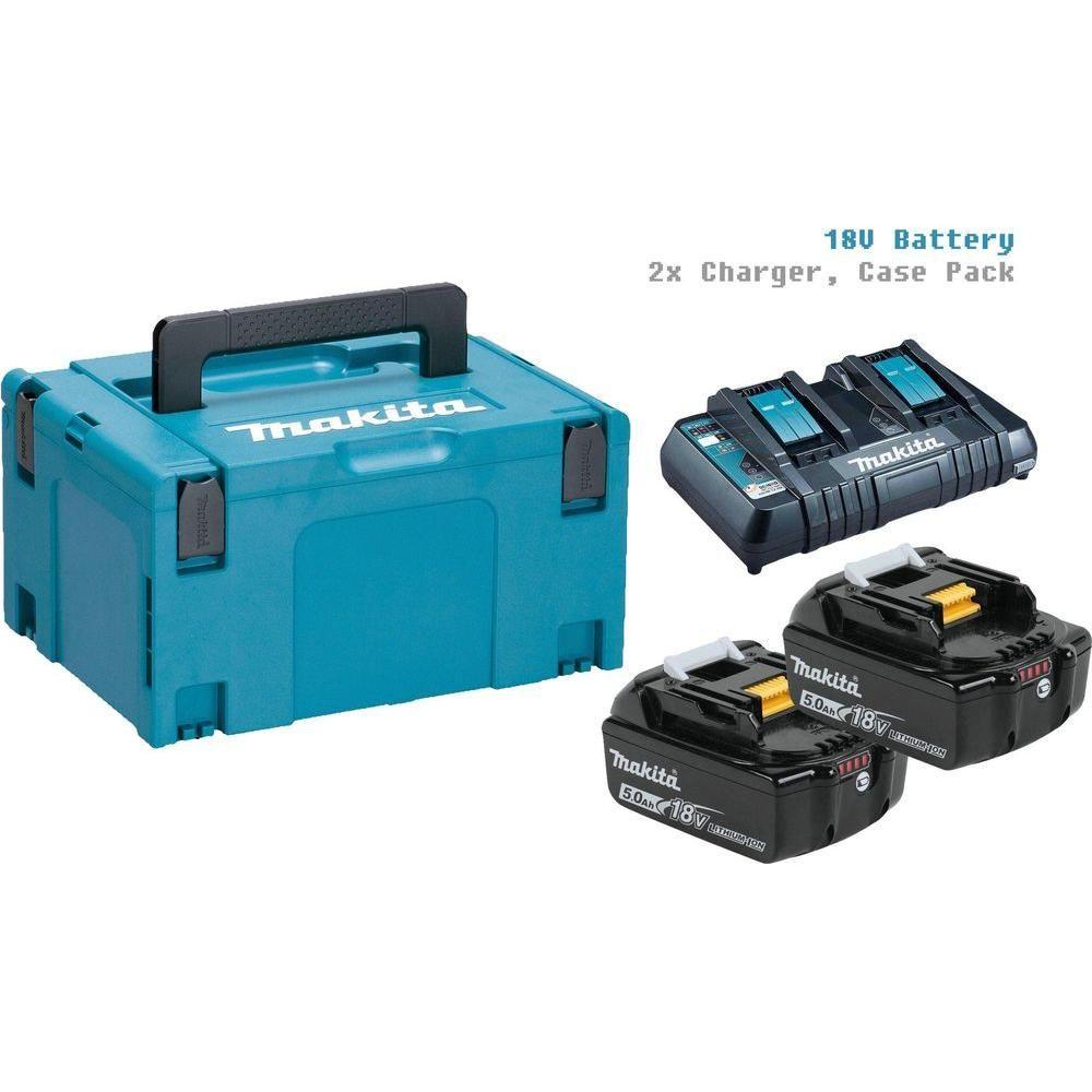 Makita MKP3PT182 18V LXT Power Source Kit (CASE,BATTERY,CHARGER) - Goldpeak Tools PH Makita Main image