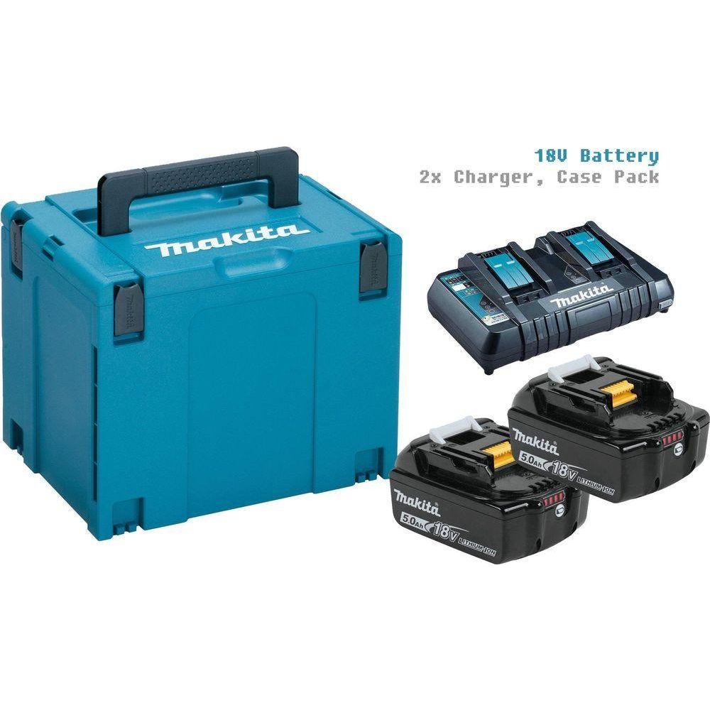 Makita MKP4PT1831 18V LXT Power Source Kit (CASE,BATTERY,CHARGER) - Goldpeak Tools PH Makita Main image
