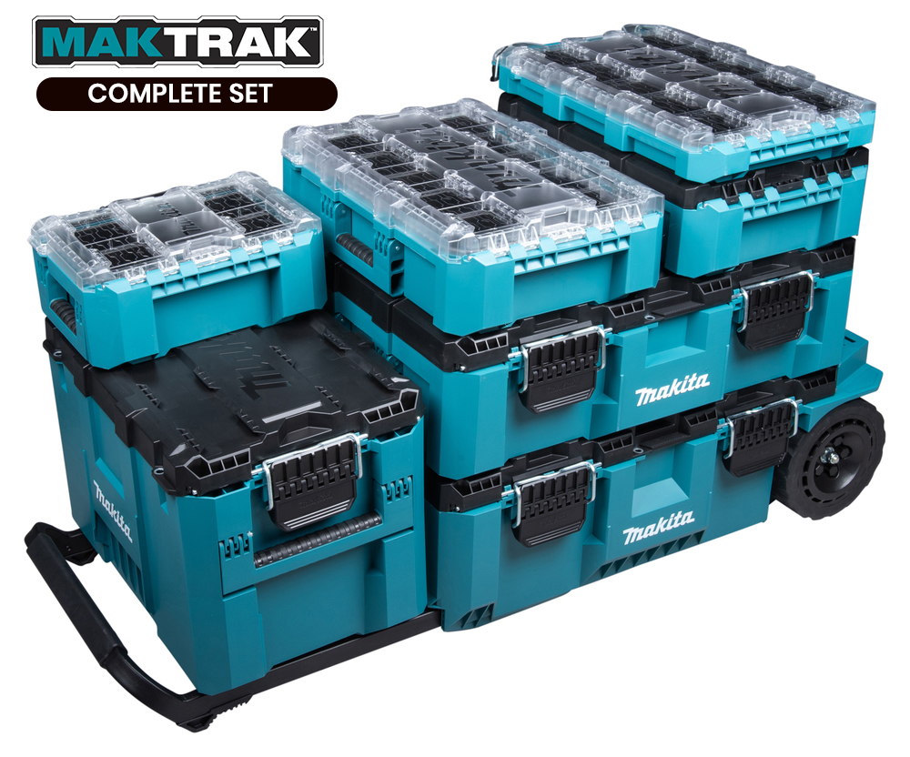 Makita MAKTRAK Complete Set Modular Tool Box System - ToolsSavvy.ph