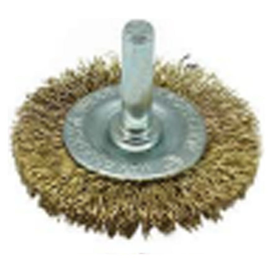 Maxsell Circular Crimped Wire Brush with 1/4 Shank | MaxSell by KHM Megatools Corp. Main image