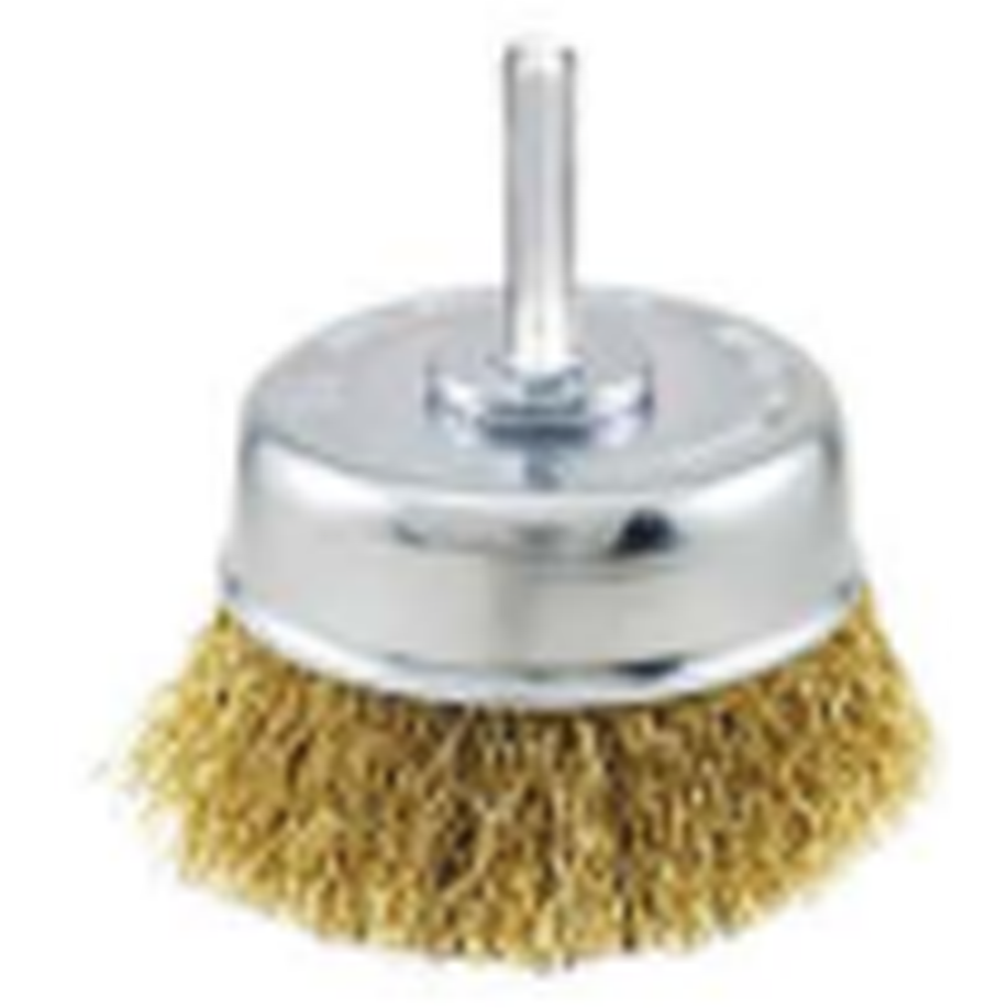 Maxsell Cup Crimped Wire Brush with 1/4 Shank