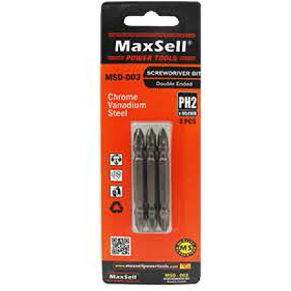 Maxsell MSD-003 Screw Driver Bit Set 3Pcs | MaxSell by KHM Megatools Corp. Main image