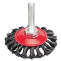 Maxsell MBK-7375 Circular Knotted Wire Brush 3" with 1/4 Shank