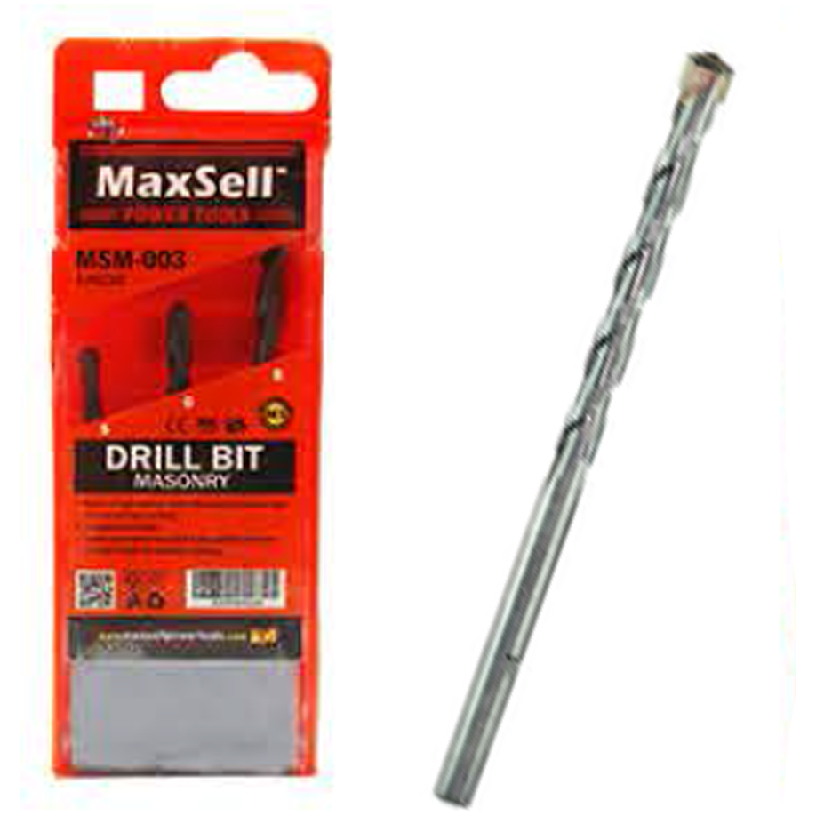 Maxsell MSM-003 Masonry Drill Bit Set 3Pcs | MaxSell by KHM Megatools Corp. Main image