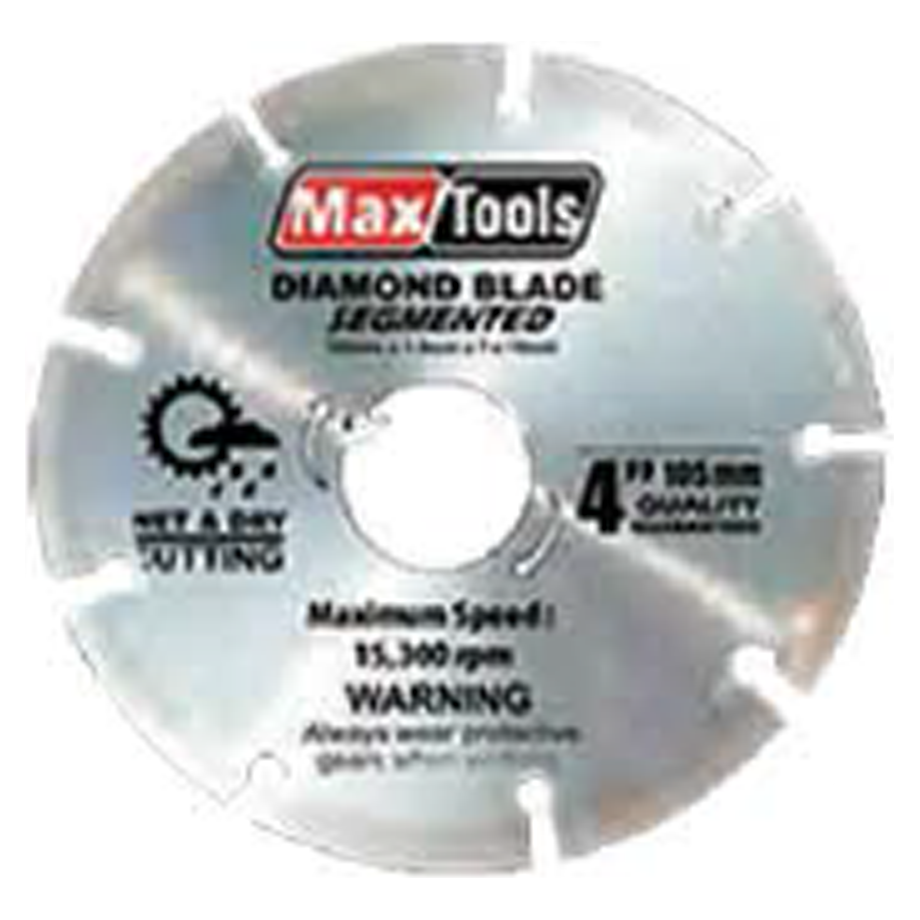 MaxTools MTS-4018 Diamond Cutting Disc 4" (Segmented)