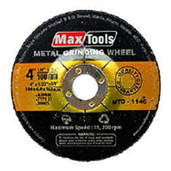 MaxTools MTG-1146 Grinding Disc 4"