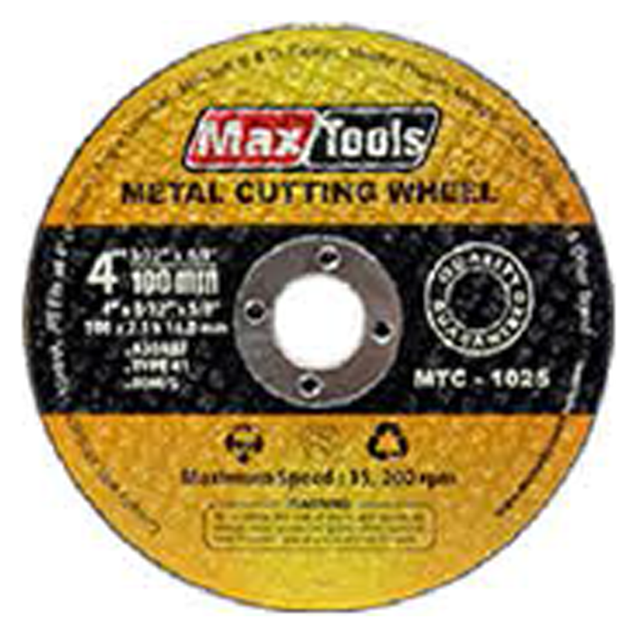 MaxTools MTC-1025 Cutting Disc 4" x 2.5mm | MaxTools by KHM Megatools Corp. Main image
