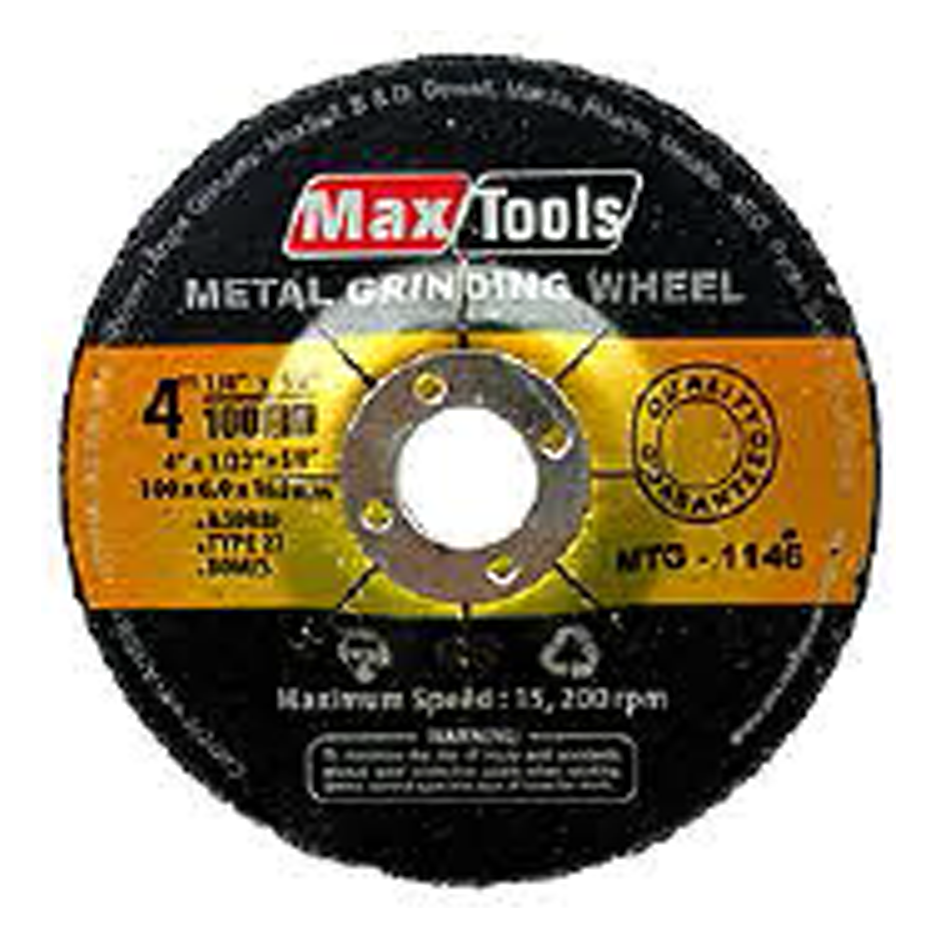 MaxTools MTG-1146 Grinding Disc 4" | MaxTools by KHM Megatools Corp. Main image