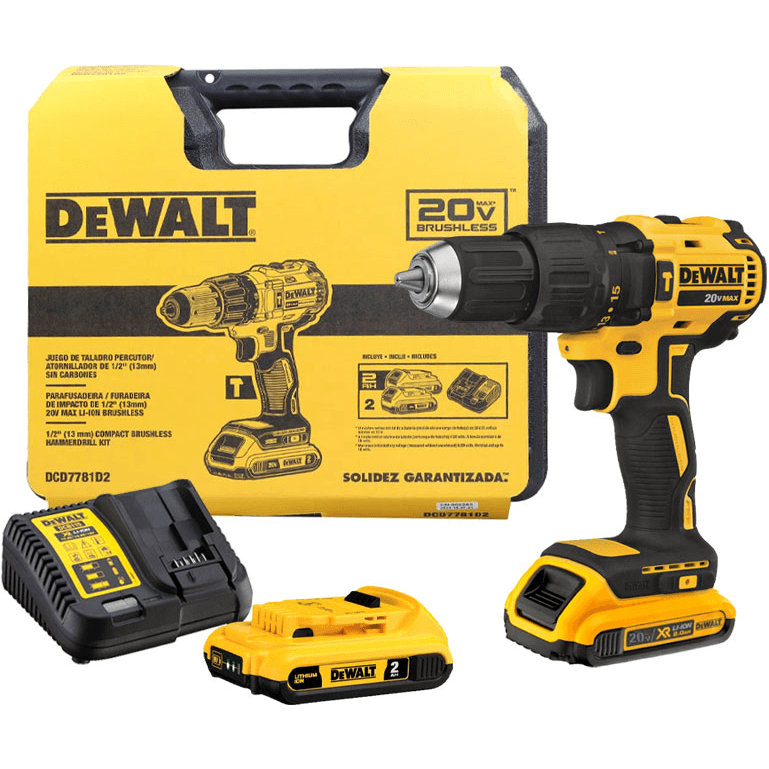 Dewalt DCD7781D2 20V Cordless Brushless Hammer Drill [Kit] - KHM Megatools Corp. Main image