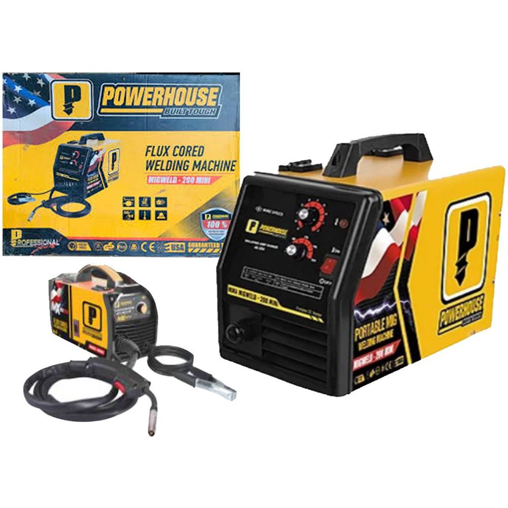 Powerhouse MIGWELD-200 MINI MIG Welding Machine (Fluxcored) - KHM Megatools Corp.