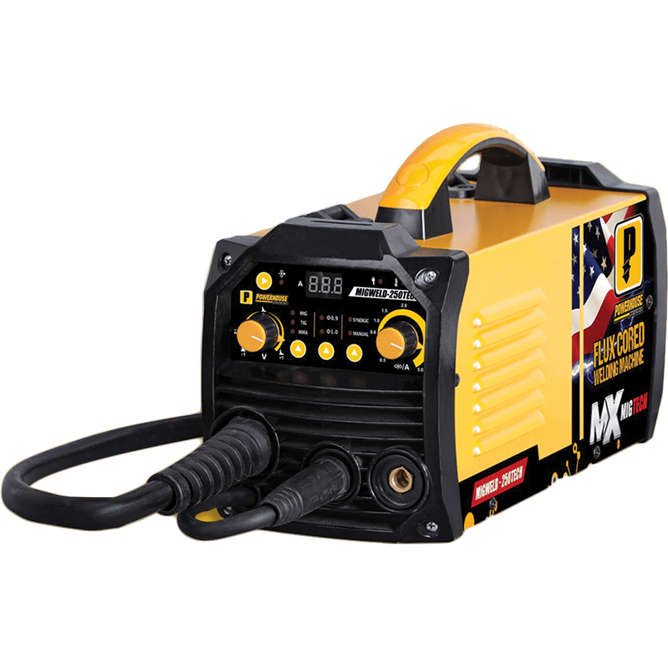 Powerhouse MIGWELD-250TECH MIG DC Inverter Welding Machine 250A (Fluxcored) - KHM Megatools Corp.