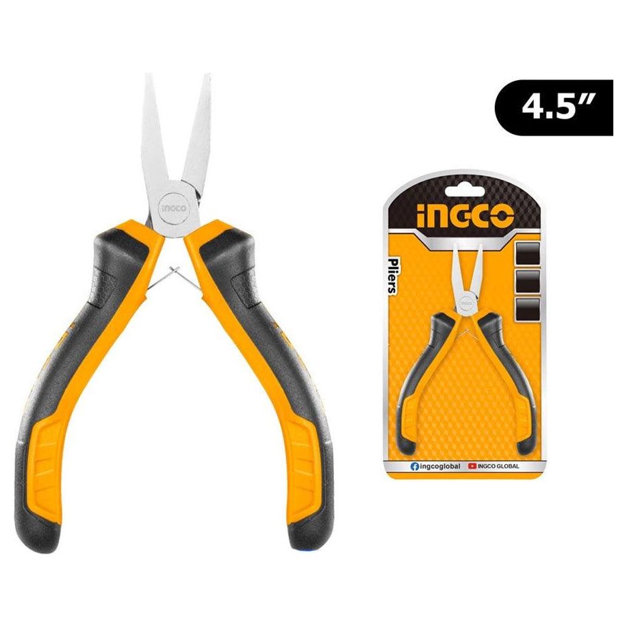 Ingco HMFNP08115 Mini Flat Nose Pliers 4.5" - KHM Megatools Corp.