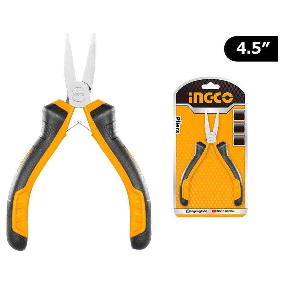 Ingco HMFNP08115 Mini Flat Nose Pliers 4.5" - KHM Megatools Corp. Main image