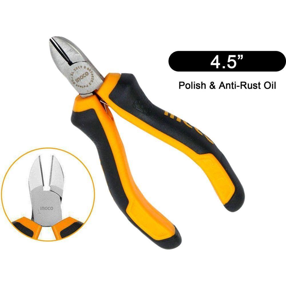 Ingco HMDCP08115 Mini Diagonal Cutting Pliers 4.5" - KHM Megatools Corp. Main image