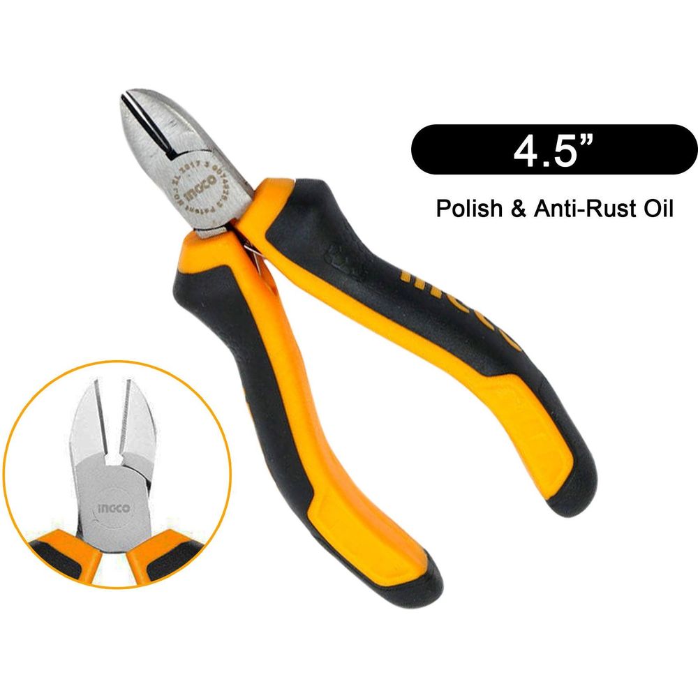 Ingco HMDCP08115 Mini Diagonal Cutting Pliers 4.5" - KHM Megatools Corp.