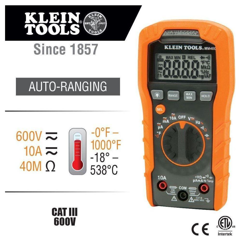Klein MM400 Digital Multi-Tester (Multimeter) Secondary image