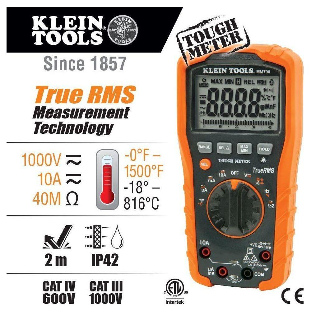 Klein MM720 / MM700 Digital Multimeter TRMS/Low Impedance (1000V) [Multi-Tester] Secondary image