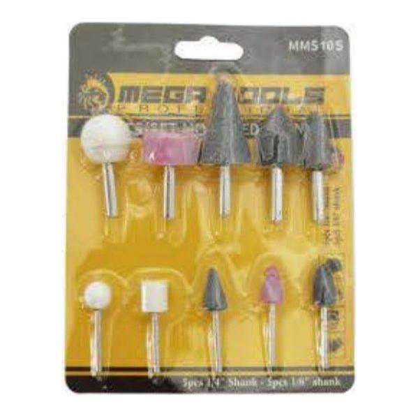 Megatools MMS10S 10pcs Mounted Stone Set - KHM Megatools Corp. Main image