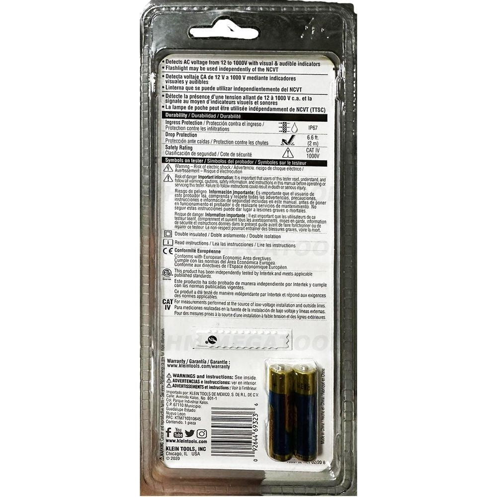 Klein NCVT-3P Non-Contact Voltage Tester with Flashlight Secondary image