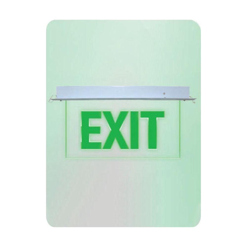 Omni LED X-300 Exit Sign No Arrow (Recessed) - KHM Megatools Corp. Main image