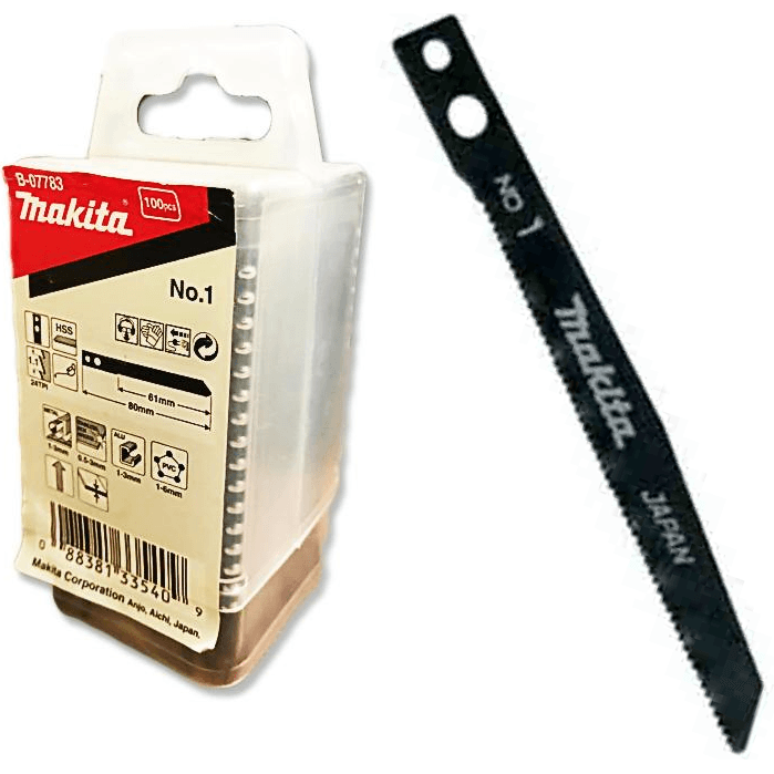 Makita No.1 Jigsaw Blade for Metal (1-3mm) [Makita Type Shank] A-85802 - KHM Megatools Corp. Main image