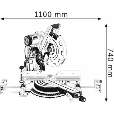 Bosch GCM 12 GDL Gliding Compound Miter Saw 12" (305mm) 2000W Secondary image