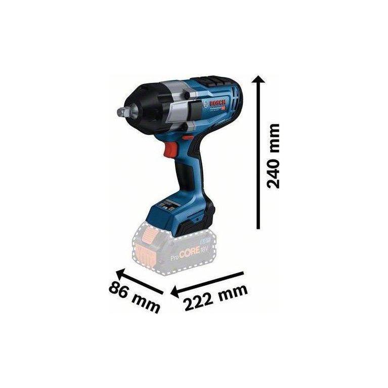 Bosch GDS 18V-1000 Cordless Impact Wrench 1000Nm 18V BiTurbo (Bare) [06019J83L1] - KHM Megatools Corp.