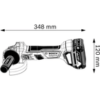 Bosch GWS 180-Li Cordless Brushless Angle Grinder 4" (100mm) 18V [Bare] | Bosch by KHM Megatools Corp.