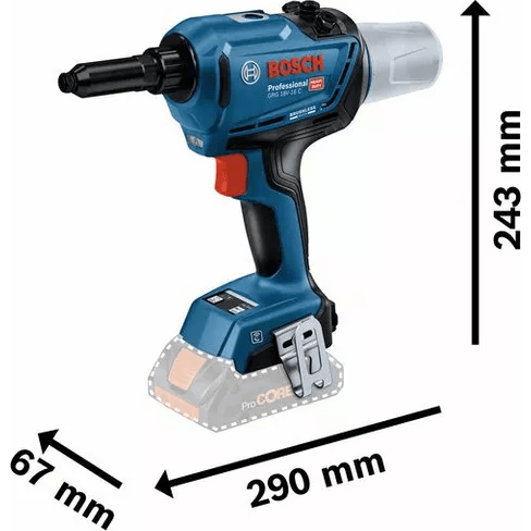 Bosch GRG 18V-16 C Cordless Brushless Rivet Gun / Riveter 18V [Bare] Secondary image