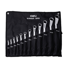 Deli EDL150012A Offset Ring Spanner Set 12pcs | Deli by KHM Megatools Corp.