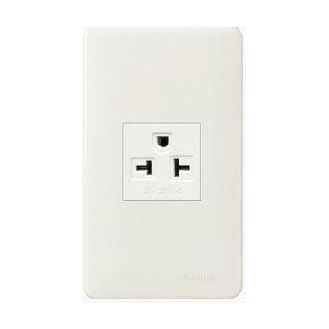 Omni P-WEA-401-PK Aircon Tandem Outlet in Plate (Flush Type) | Omni by KHM Megatools Corp. Main image