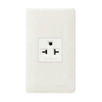 Omni P-WEA-401-PK Aircon Tandem Outlet in Plate (Flush Type) | Omni by KHM Megatools Corp. Main image