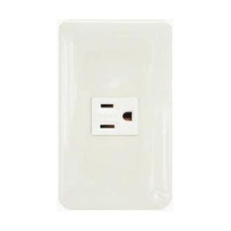 Omni P1-EG-PK Convenience Outlet with Ground in Plate (Flush Type) | Omni by KHM Megatools Corp. Main image
