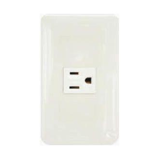 Omni P1-EG-PK Convenience Outlet with Ground in Plate (Flush Type) | Omni by KHM Megatools Corp. Main image