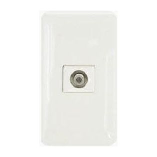 Omni P1-TV-PK TV Cable Outlet in Plate (Flush Type) | Omni by KHM Megatools Corp. Main image