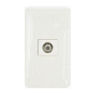 Omni P1-TV-PK TV Cable Outlet in Plate (Flush Type) | Omni by KHM Megatools Corp. Main image
