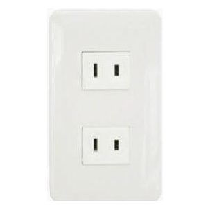 Omni P2-ER-PK 2pc Regular Outlet in Plate (Flush Type) | Omni by KHM Megatools Corp.