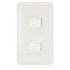 Omni P2-S13-PK 2pc 1-Way Switch in Plate (Flush Type) | Omni by KHM Megatools Corp.