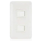 Omni P2-S13-PK 2pc 1-Way Switch in Plate (Flush Type) | Omni by KHM Megatools Corp.
