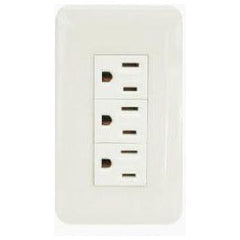 Omni P3-EG-PK 3pc Convenience Outlet with Ground in Plate (Flush Type) | Omni by KHM Megatools Corp.